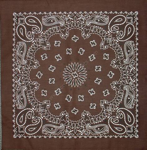 Brown paisley bandana for line dancing. Your new cheap price brown western scarf awaits you at our online store.