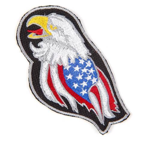 Eagle in USA flag patch