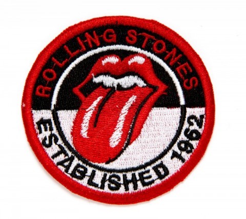 The Rolling Stones classic logo embroidered clothing patch