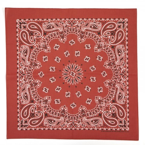 Buy now yhe genuine paisley western bandana used at the far west to protect from the wind  when rinding a biker or horse