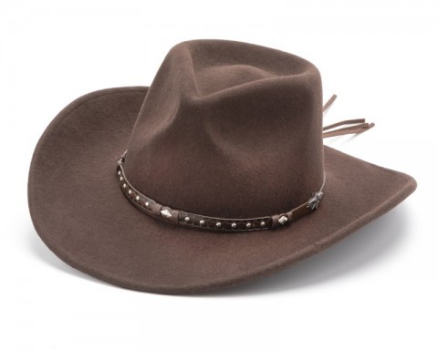Soft brown cowboy country hat