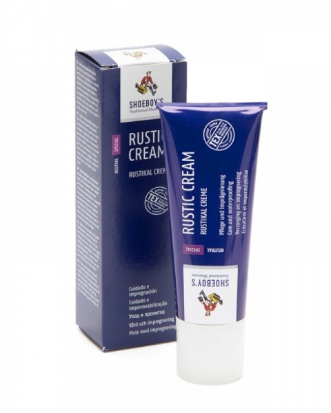 Shoeboys neutral nourisher cream with applicator for smooth leather boots